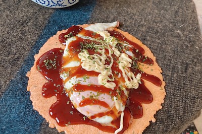 昔懐かしの玉子せんべい